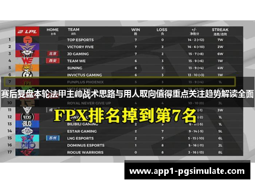 赛后复盘本轮法甲主帅战术思路与用人取向值得重点关注趋势解读全面 赛后复盘本轮法甲主帅战术思路与用人取向值得重点关注趋势解读全面