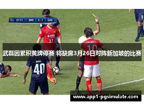 武磊因累积黄牌停赛 将缺席3月26日对阵新加坡的比赛