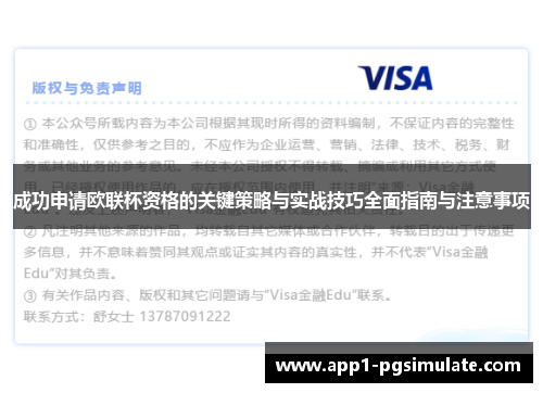 成功申请欧联杯资格的关键策略与实战技巧全面指南与注意事项 成功申请欧联杯资格的关键策略与实战技巧全面指南与注意事项